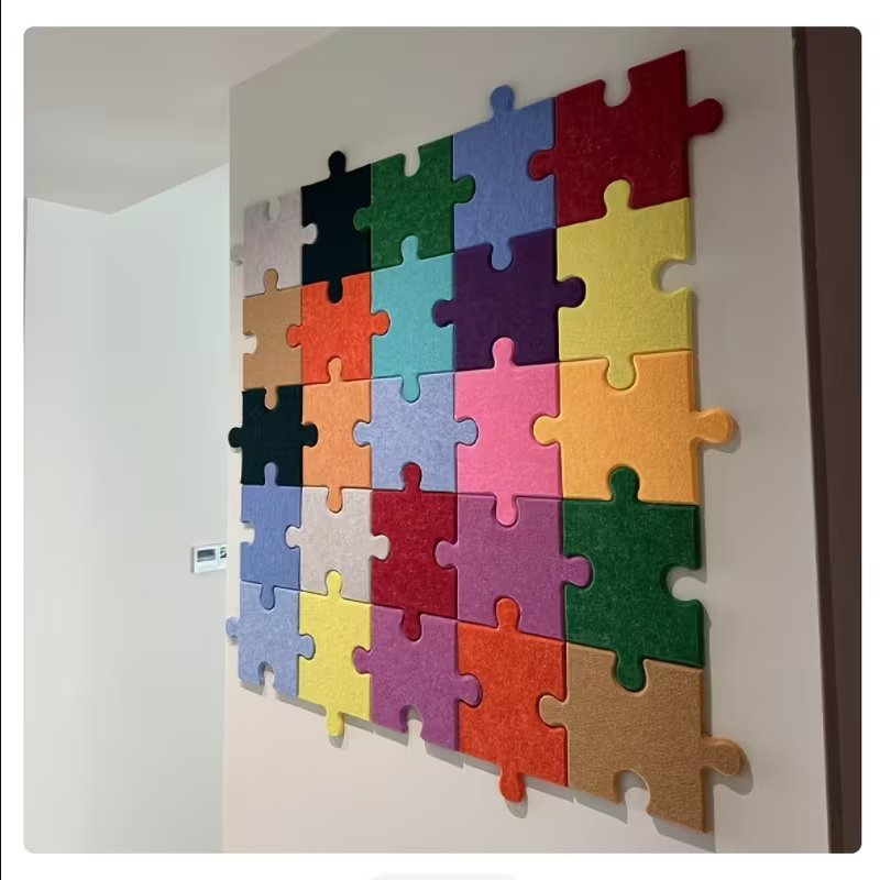 Unique Self-Adhesive Wall Background Puzzle Board 3D Puzzle Felt Board for Custom Wall Designs