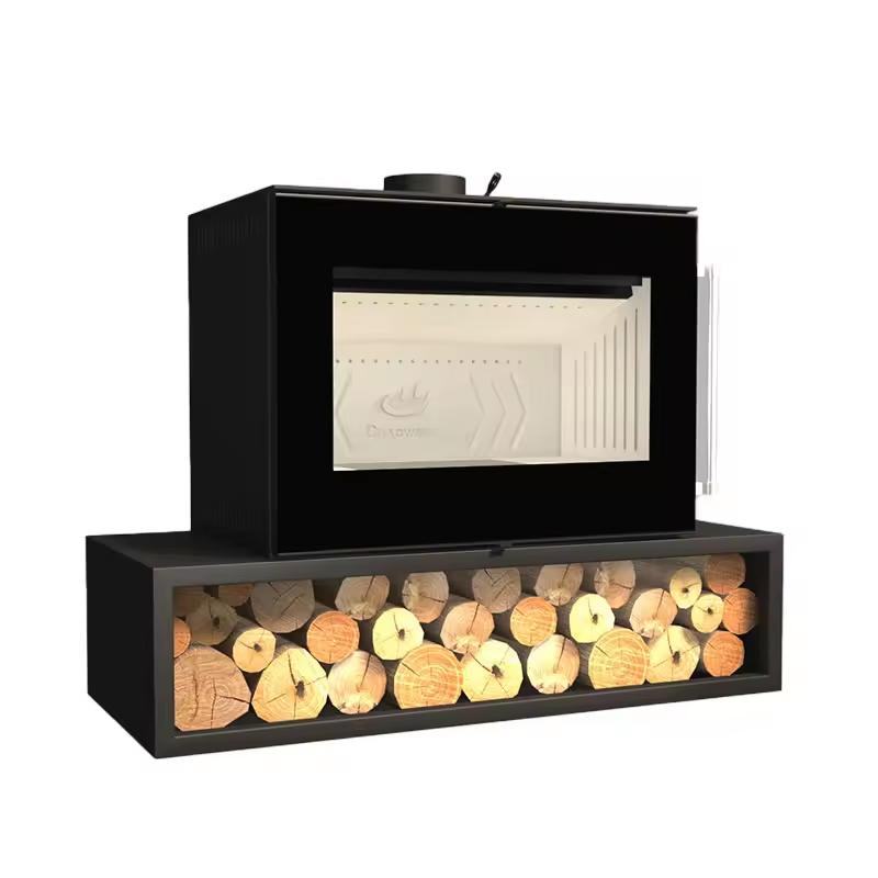 Full-Screen German Design Free Standing Modern Fireplace with 1 Years Warrenty