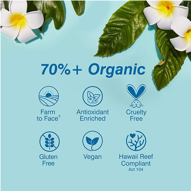 OEM Custom Organic Face Sunscreen & Sunblock Lotion for SPF 50