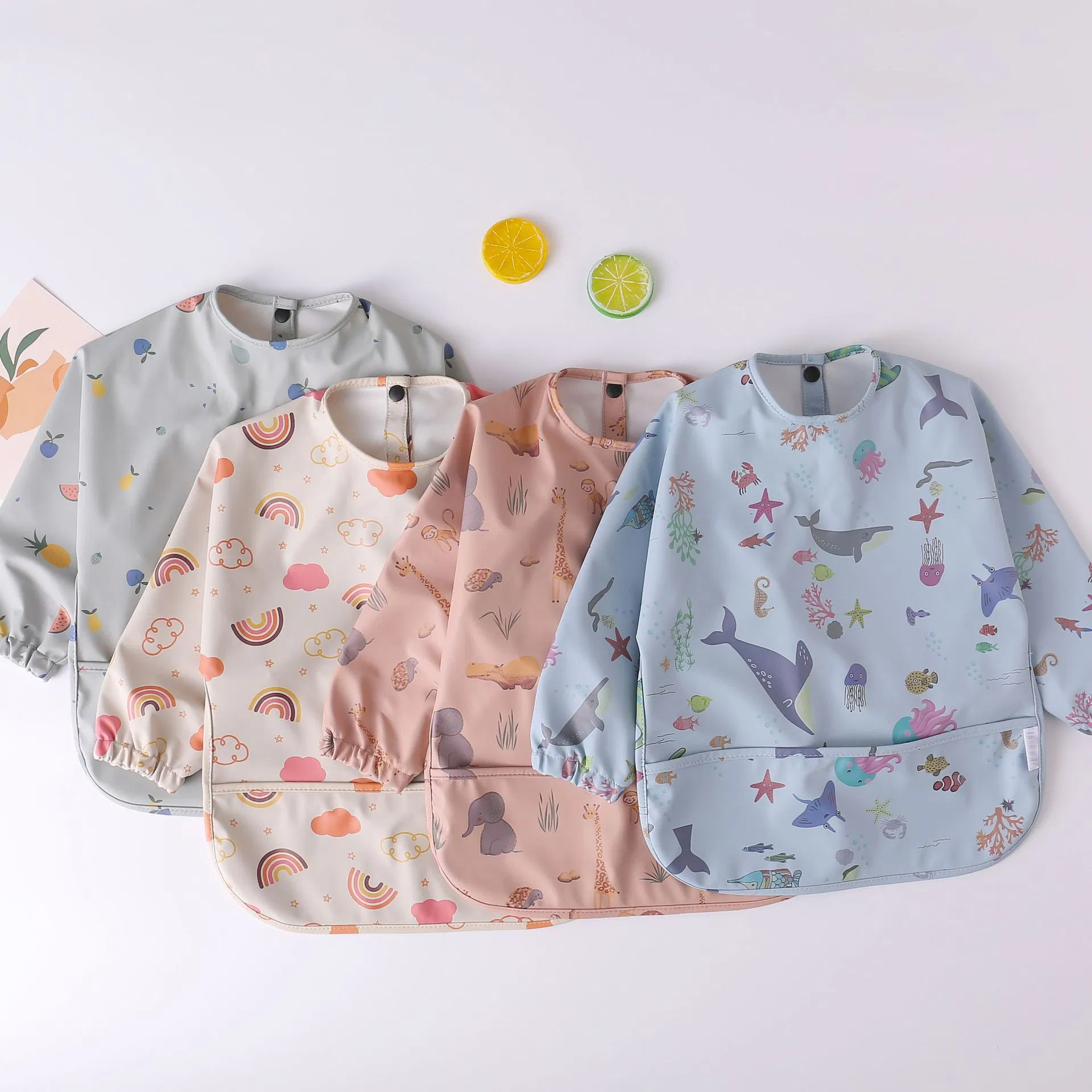 Baby Overalls Anti-Dirt & Waterproof Bib for Easy Feeding