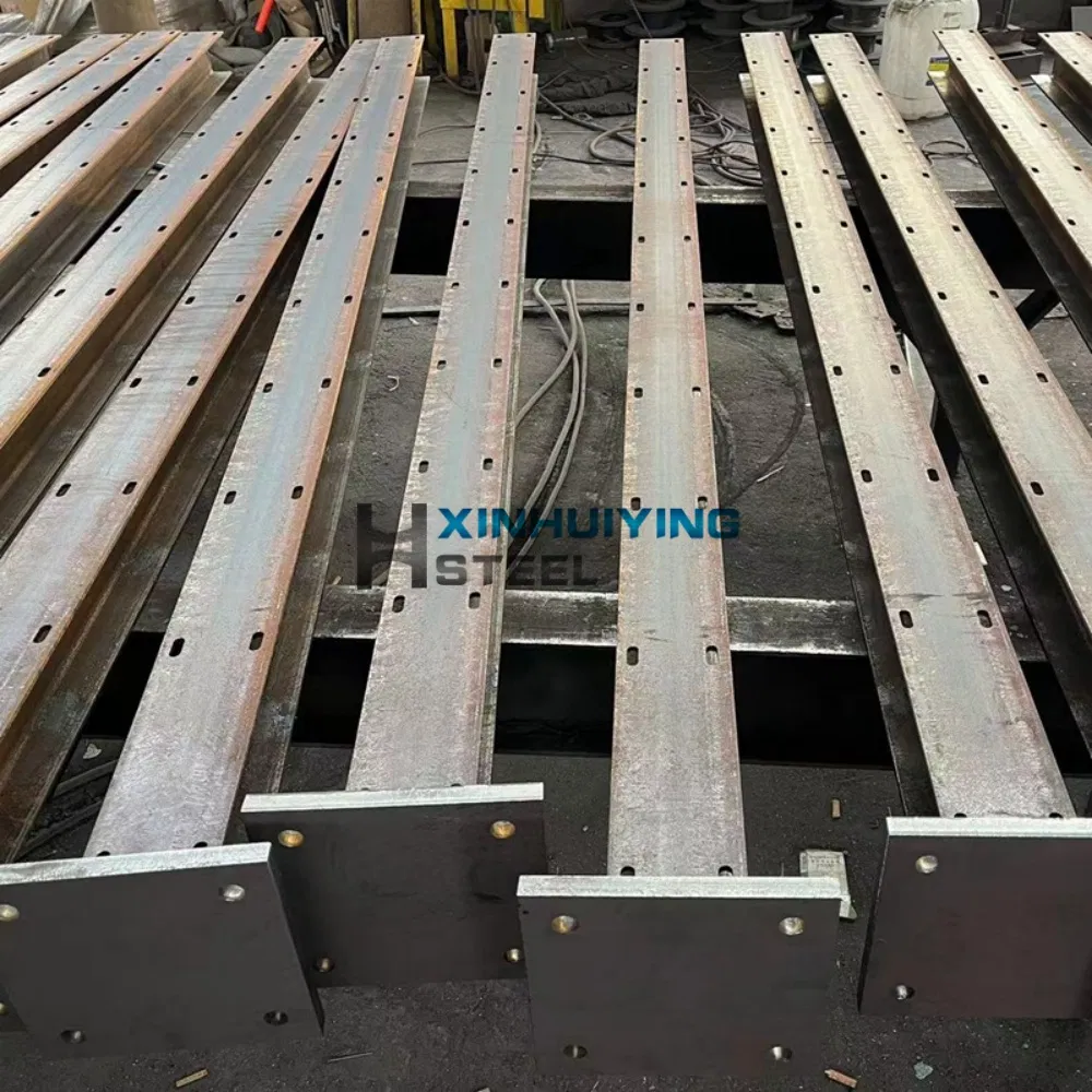 Hot Rolled Galvanized Steel Welded Base Plate Prefabricated Steel H Shape Column