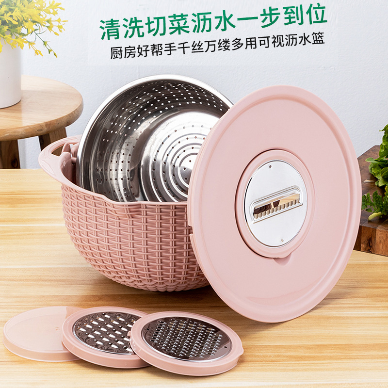 Набор дуршлаг-тёрка G-40 из нержавеющей стали