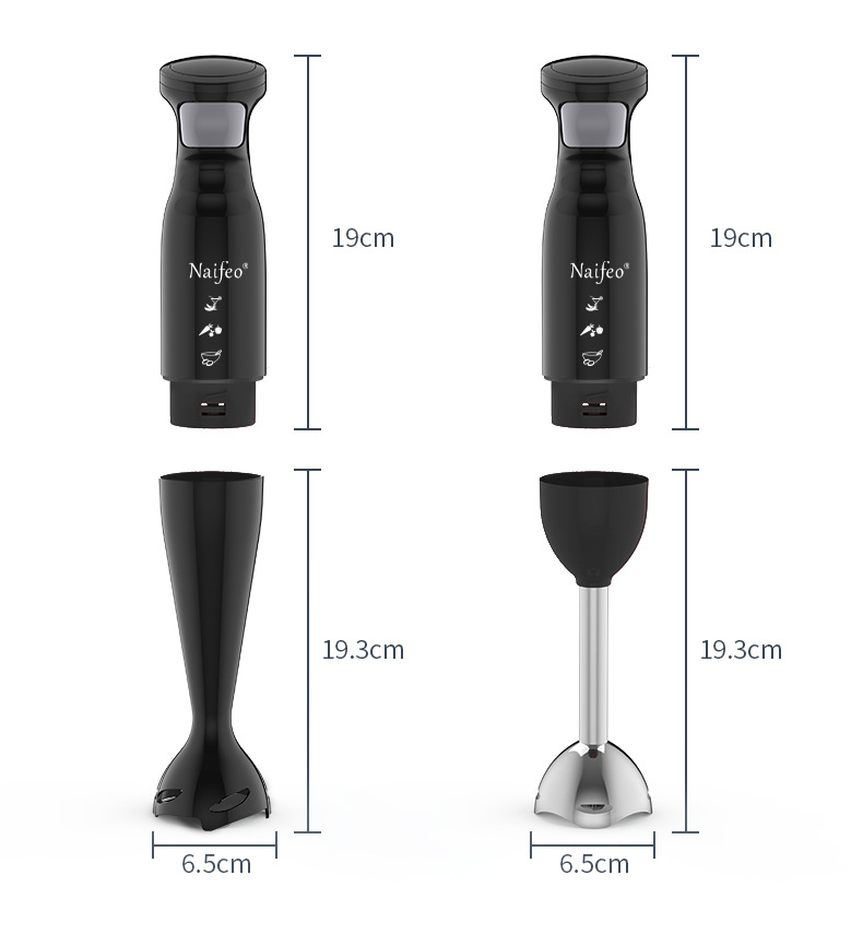 300W Household Electric Handheld Cooking Machine Multifunctional Container Bar Mixer Crusher