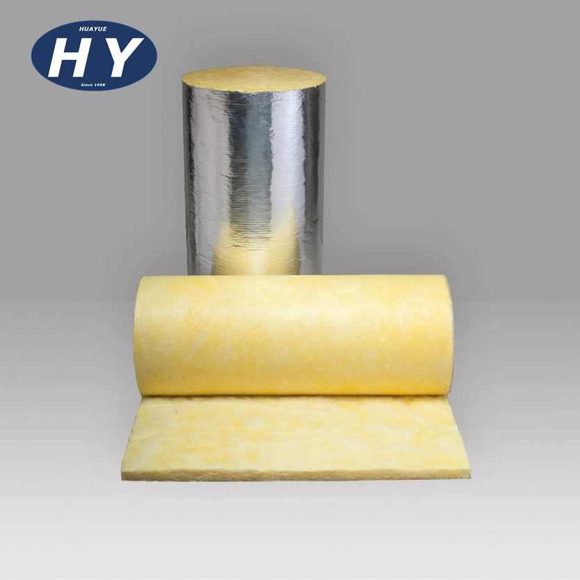 Waterproof Fireproof Aluminum Foil Glass Wool Roll for Roof Insulation