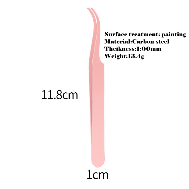 Stainless Steel Makeup Eyelash Extension DIY Volume Lash Fanning Dolphin Nose Tweezers