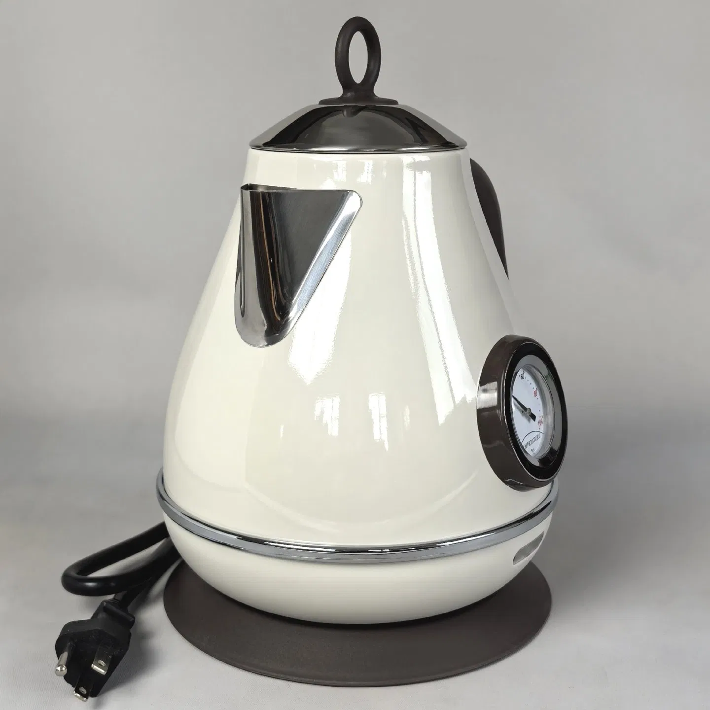 Durable Stainless Steel Water Kettle 1.7L Electric Retro Tea Pot