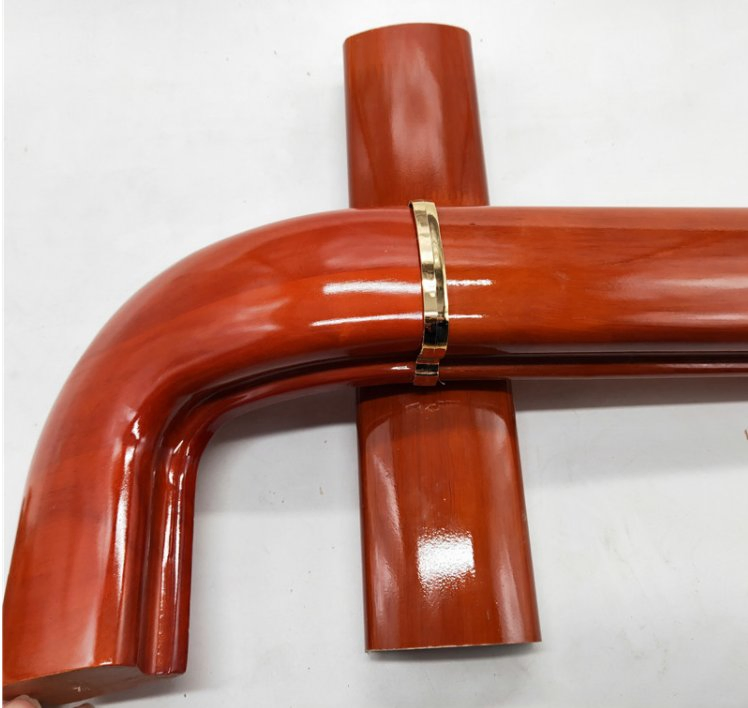 Zinc Alloy Indoor Staircase Wood Supporting Handrail