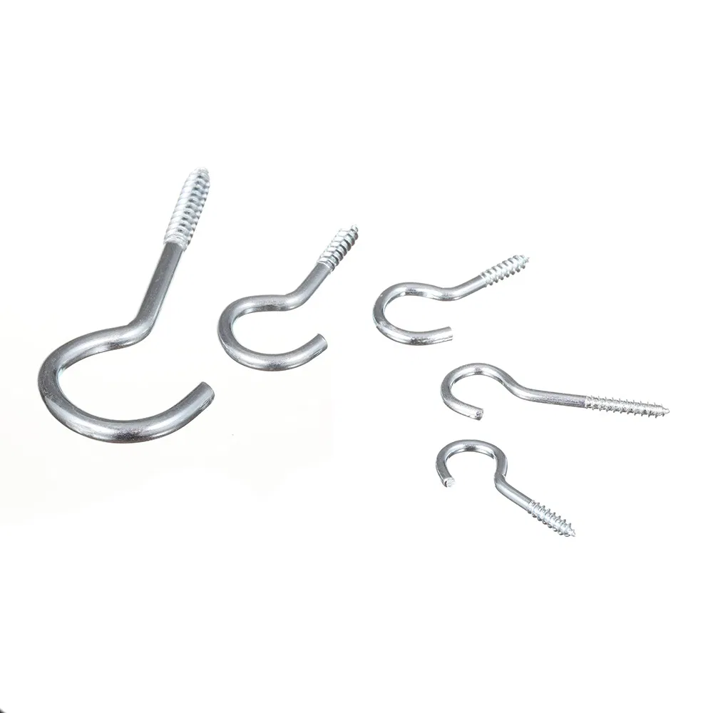 Antique Decorative House Metal Ceiling Hooks Open Eye Stainless Steel Cup Hook Wood Screw