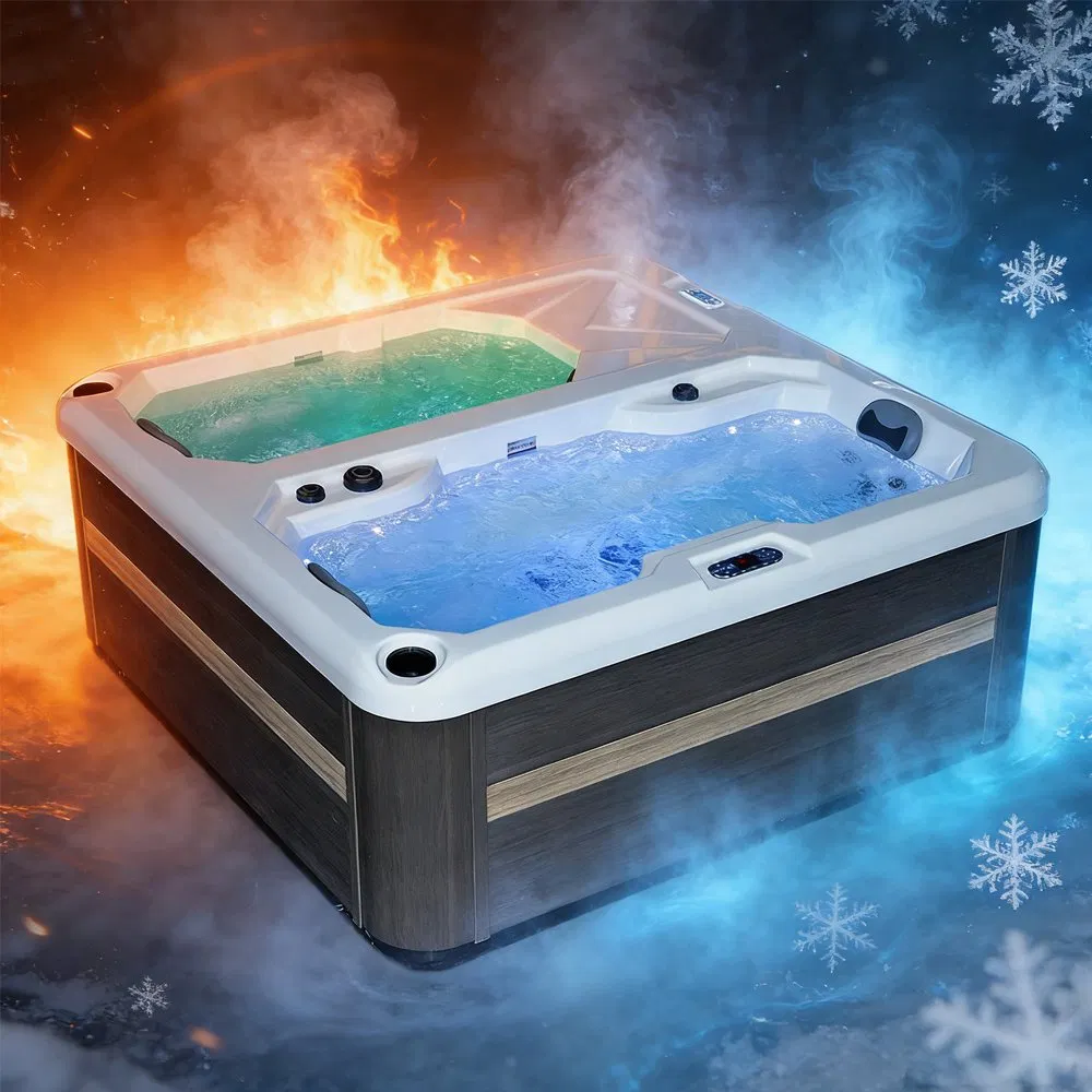 Двухзонная ледяная ванна для восстановления с подогревом