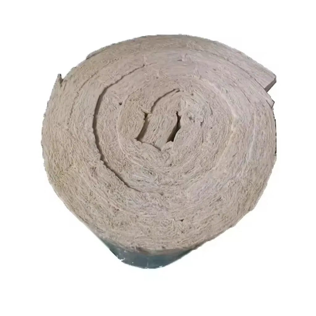 Chinese Manufacture of Fire Retardant Fireproof Insulation Rockwool Rock Wool Blanket/Roll 40-200kg/M3, 1000mm Length in China