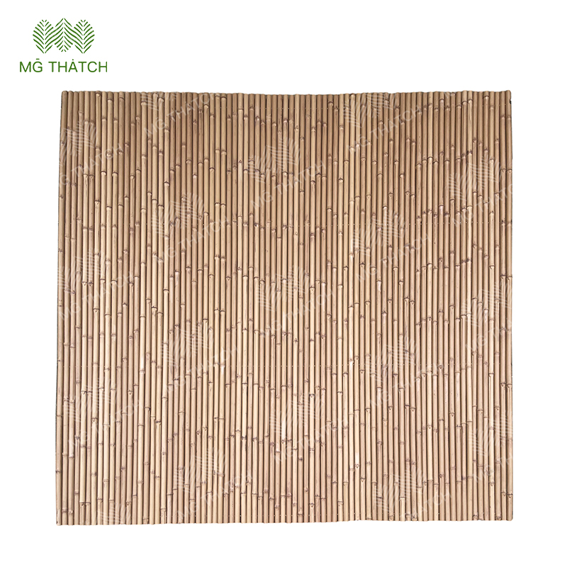 Maintenance Artificial Bamboo Fence Outdoor Lifespan More Than 20 Years Fake Plastic Bamboo Fence
