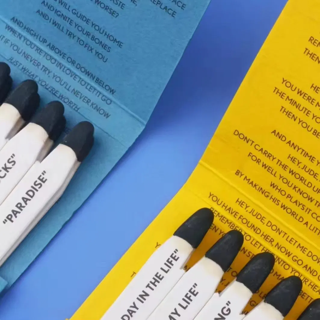 Hot Sell Factory Produced Customize Matchbook Luxury Candle Matches Book for Birthday Cigar UV Gilding Printing Matches