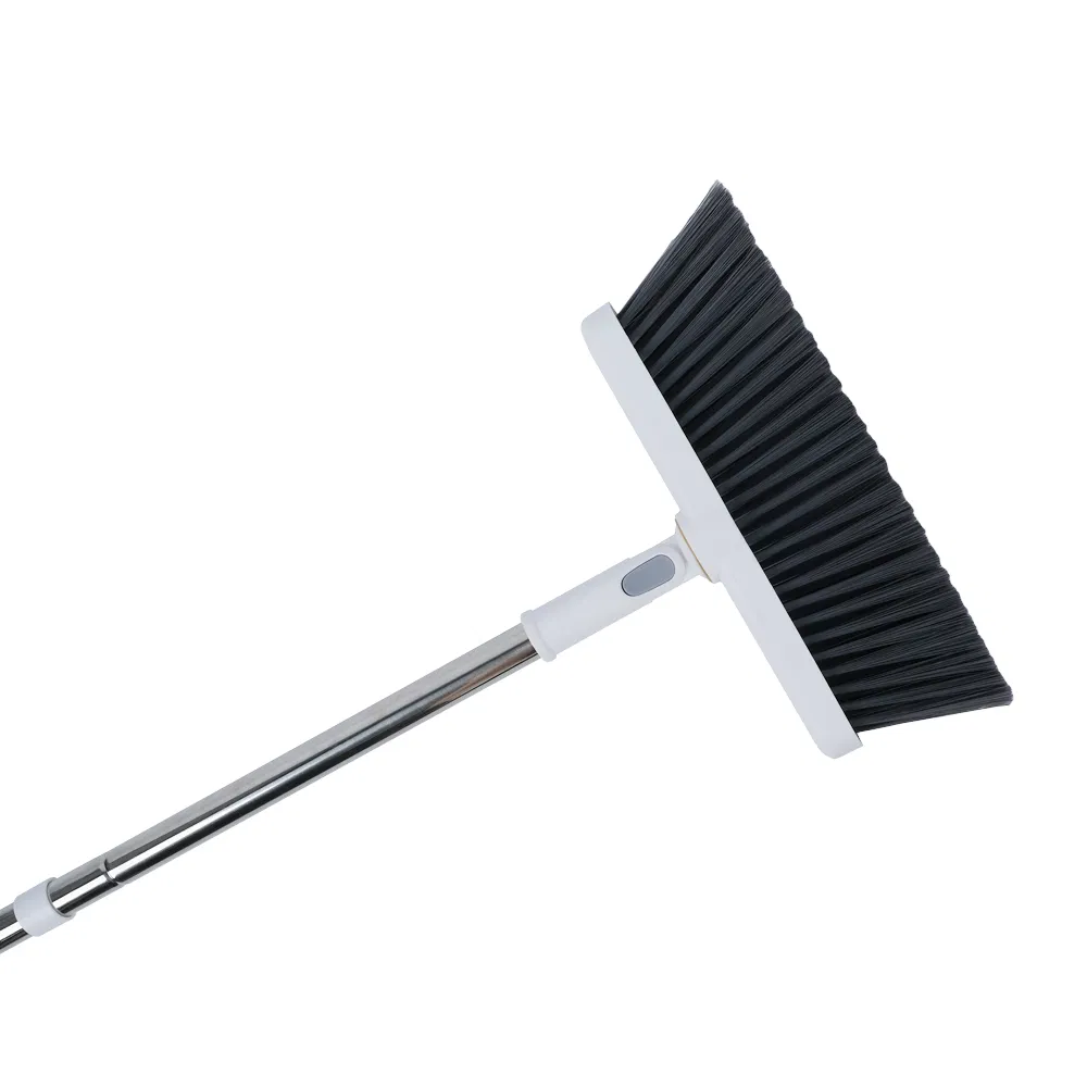 Long Aluminum Handle Cleaning Tools Wholesale Sweeper Household Stand up Brush Plastic Folding Dustpan Broom Set 44112
