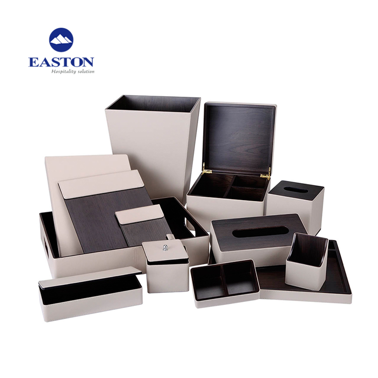 Classic Coffee Leather Folder Hotel Supply PU Leather Products Series
