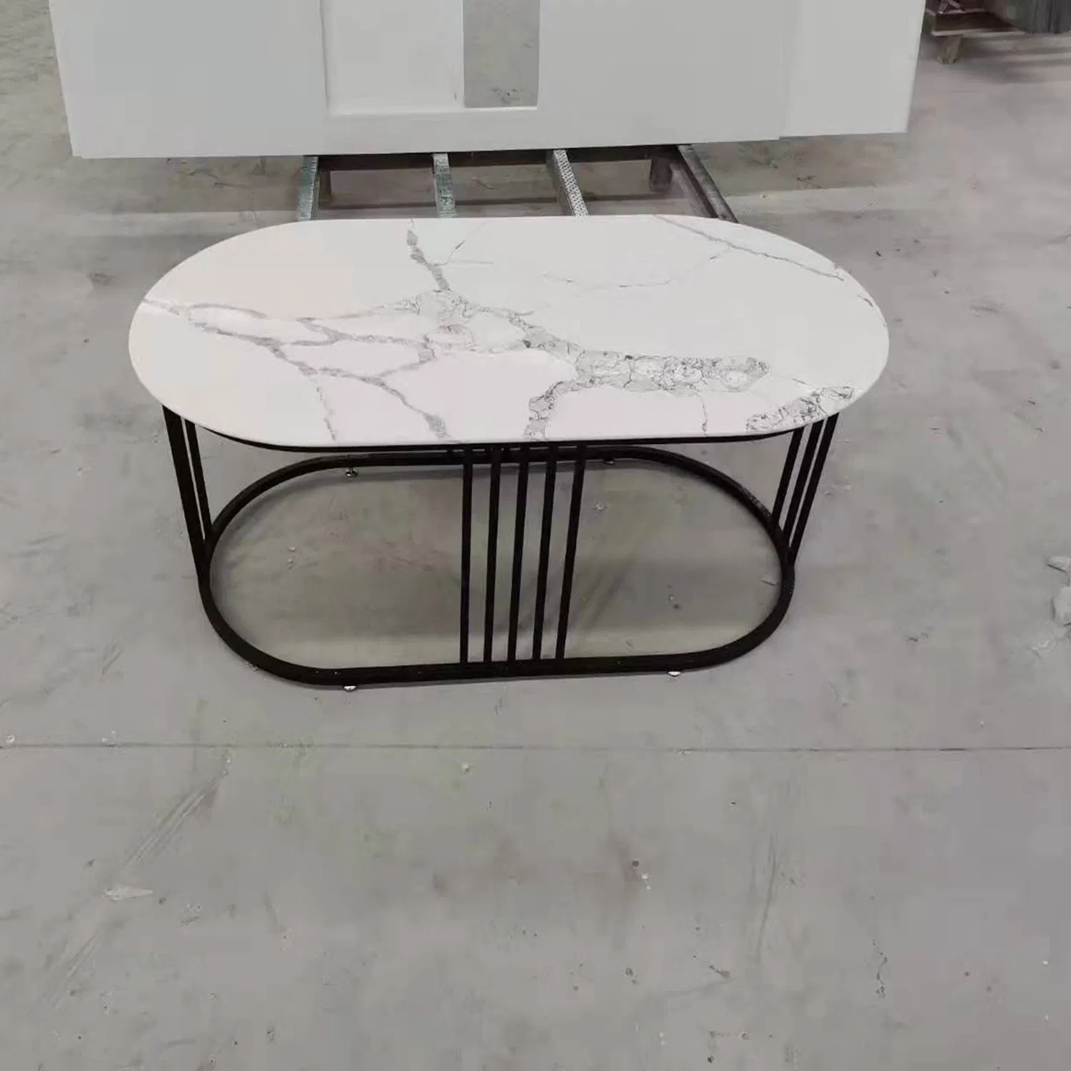 Calacatta/Carrara/Grey/Pure White Quartz Kitchen/Bathroom/Island Countertops Cut-to-Size Building Engineering