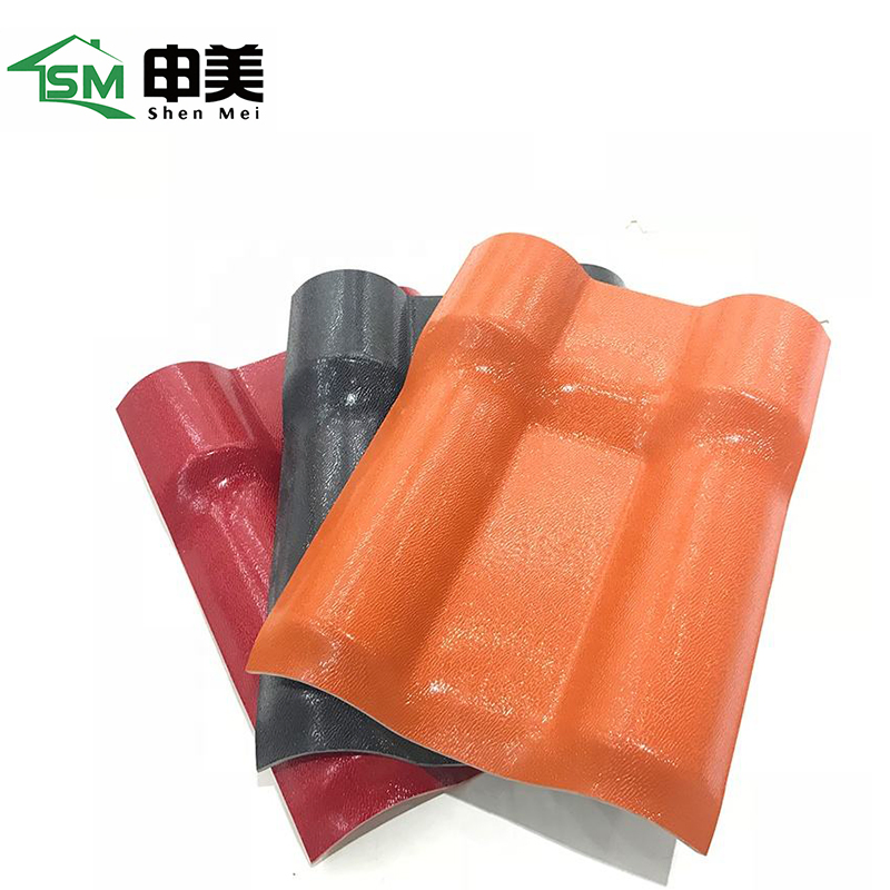 Roof Panels Insulation Corrugated PVC Shingle Tile PVC Colonial Spanish Tiles