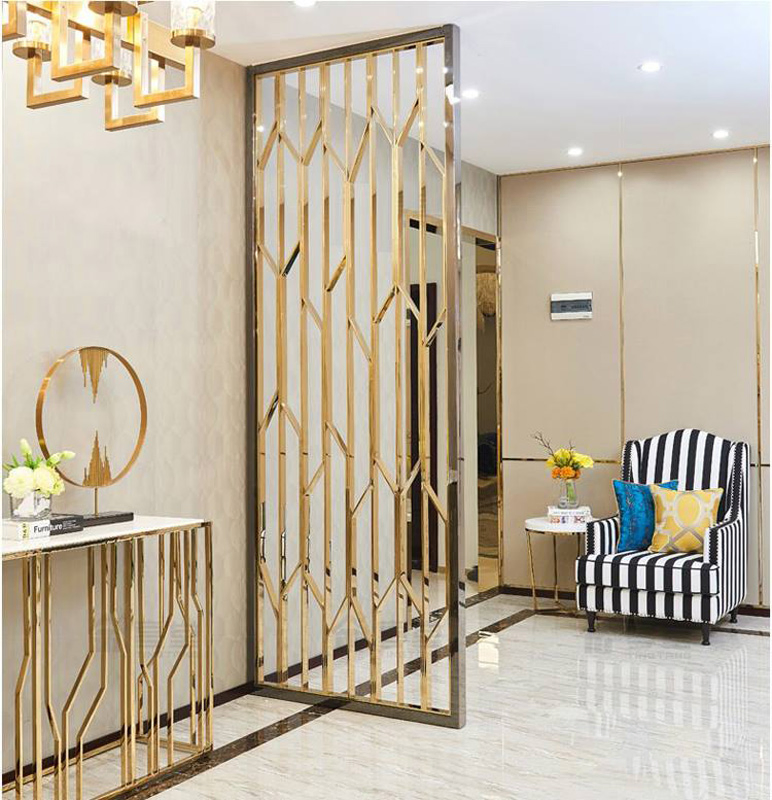 Stainless Steel Partition Classic Room Partition for Stainless Steel Screen Dining Room Divider