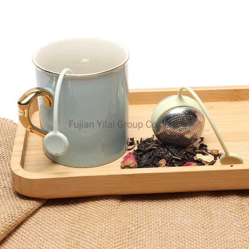 Custom Loose Leaf Tea Ball Stainless Steel Silicone Filter Tea Infuser