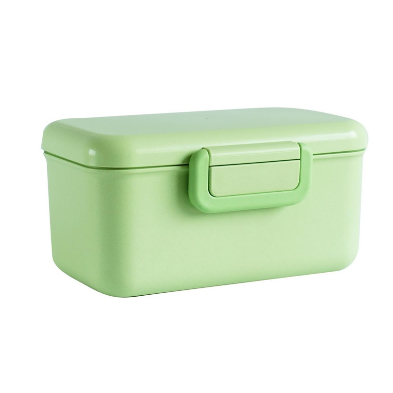 Double-Layer Square Plastic Lunch Box with Leak-Proof Design