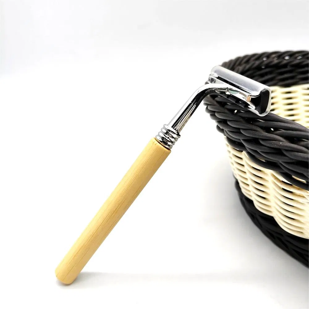 Wholesale Eco-Friendly Hotel Disposable Biodegradable Twin Blade Safety Shaving Bamboo Razor