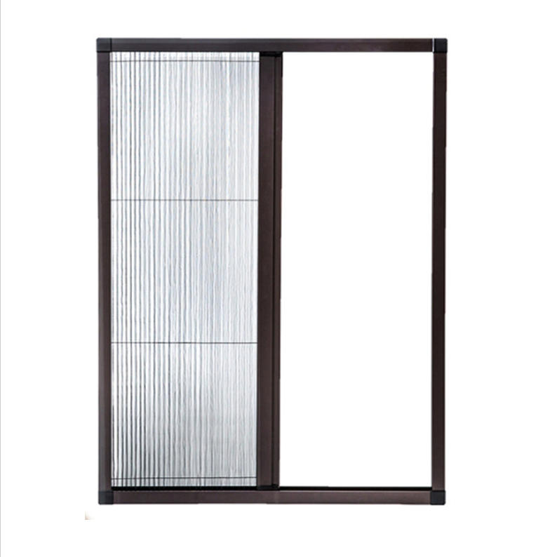 Factory Anti-Mosquito Invisible Screen Window Aluminum Alloy Roller Engineering Stretch Retractable Door Profile PP Anti-Insect