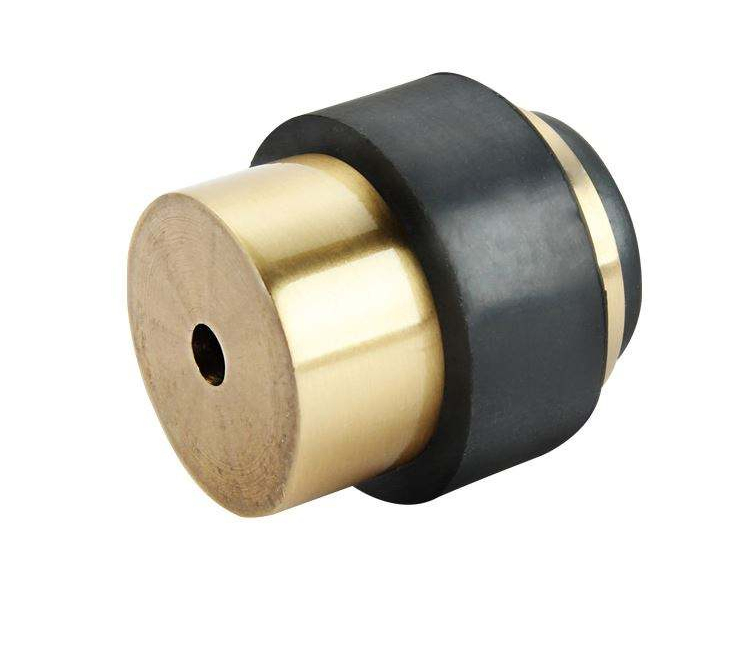 Rubber Wedge, Stainless Steel Floor Door Stop Hardware Heavy Duty Door Stop Gold Cushion Rubber Wall Mount Door Stopper