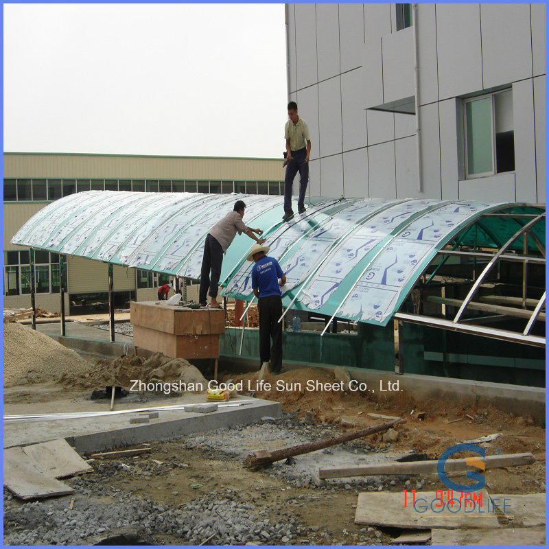 10-Year Warranty UV Resistant 8mm Triple Wall Polycarbonate Hollow Sheet