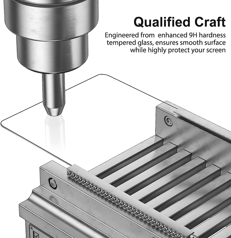 Anti Scratch HD Tempered Glass Screen Protector for Samsung Galaxy Tab S9 Plus/S8 Plus 12.4 Inch