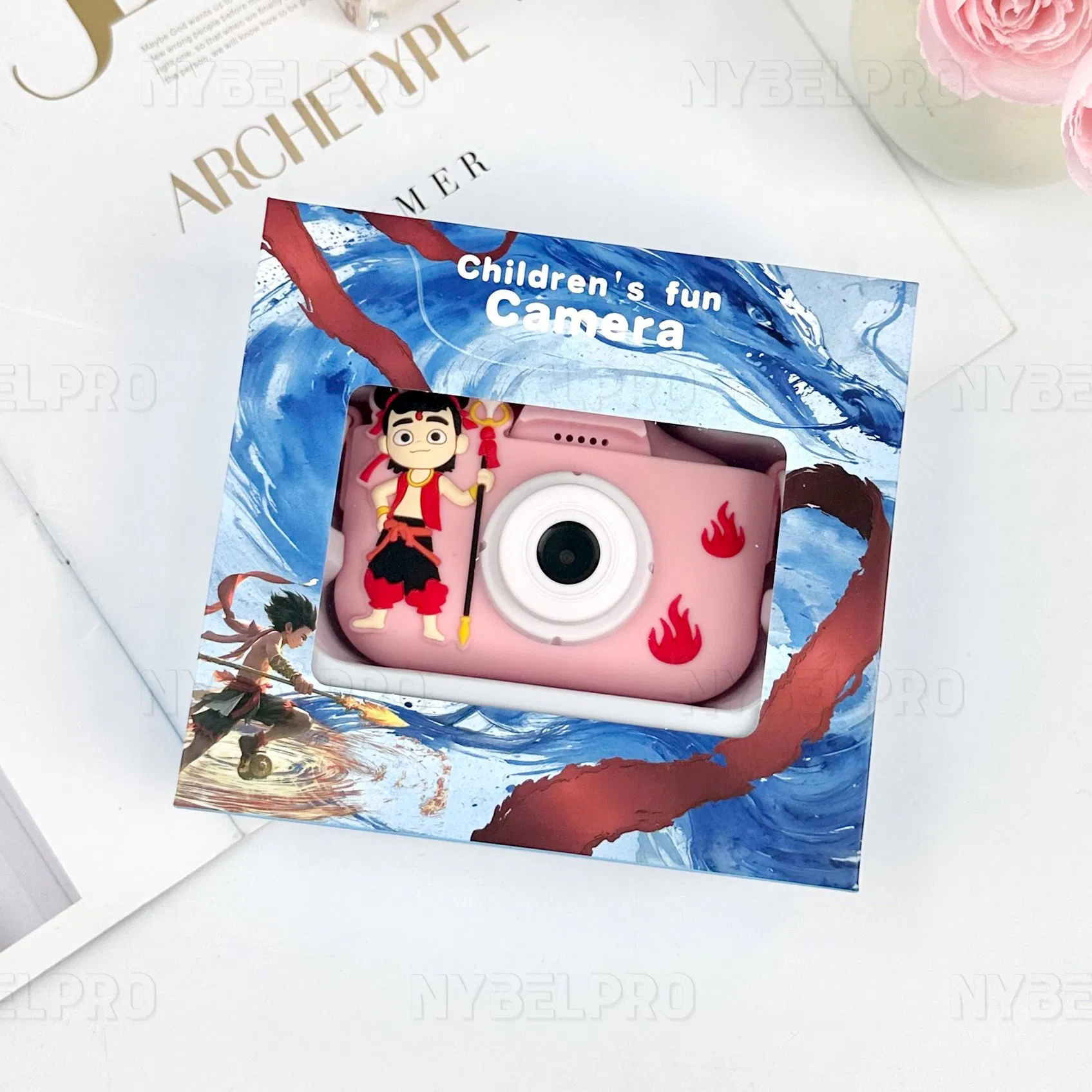 Nybelpro Colorful High Quality Mini Exquisite Cute Cartoon Anti-Drop Protective Case camera Para Ninos Entertainment Equipment Kid Children Camera