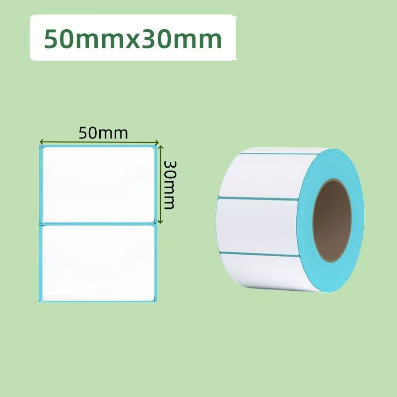 High Quality Customizable White Self-Adhesive Label Sticker Paper Roll for Supermarket