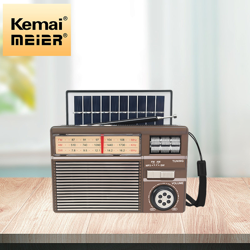 Retro Wireless Bluetooth Radio Classic Wooden Speaker with FM, TF Card, and Cable Support