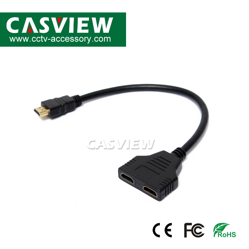 HDMI-сплиттер 1x2, 1080P, 30 см