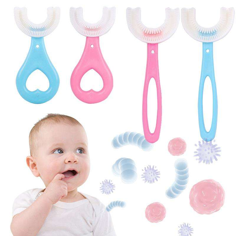 Wholesale Factory Price Silicone U-Shape Toothbrush Children′ S Kids Toothbrush Baby Tooth Brush