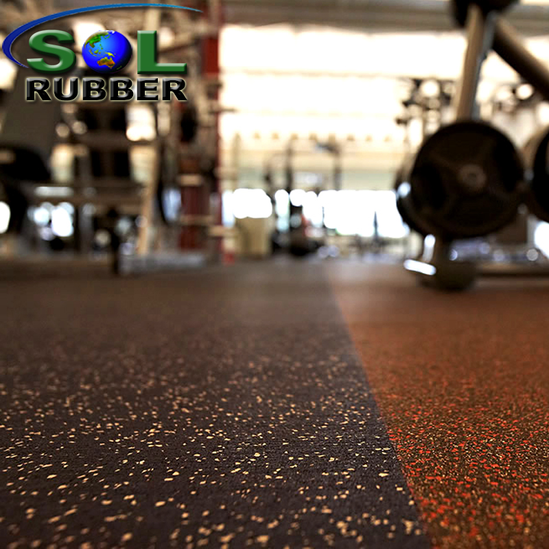 Waterproof EPDM Gym Rubber Flooring Roll Mats for Fitness Room