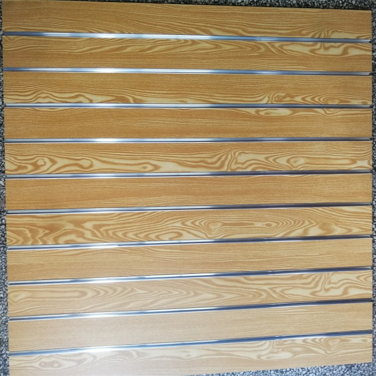 Decorative Wall Panel/Melamine Slot MDF Board/Grooved MDF