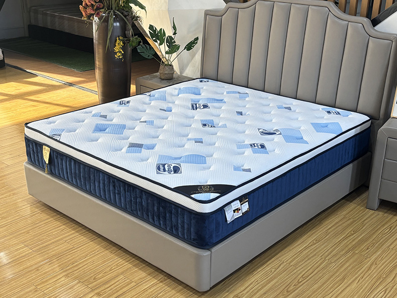 Factory Custom Wholesale Cheap Bed Room Furnitures Luxury Vacuum Packed King Size Bed Memory Foam Pocket Spring Mattresses Hotel