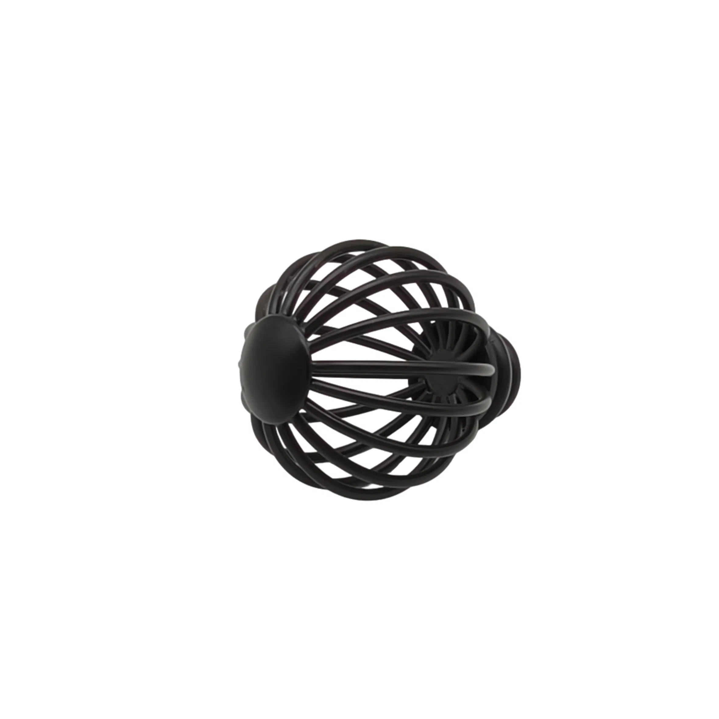 55*70mm Black Round Curtain Finials, Custom OEM/ODM Available