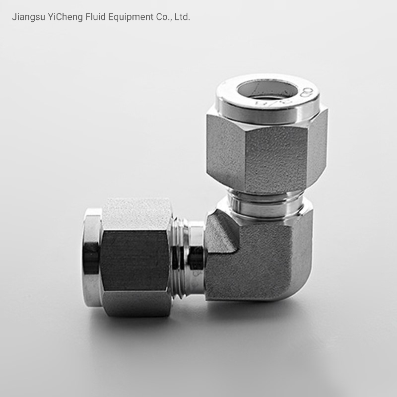 Угловой фитинг Swage-Lok 90° из нержавеющей стали