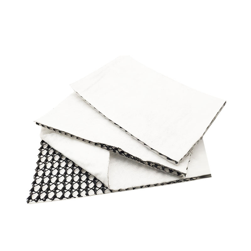 HDPE Drainage Black Geonet Coated PP Pet Nonwoven Geotextile for Road Paving Construction