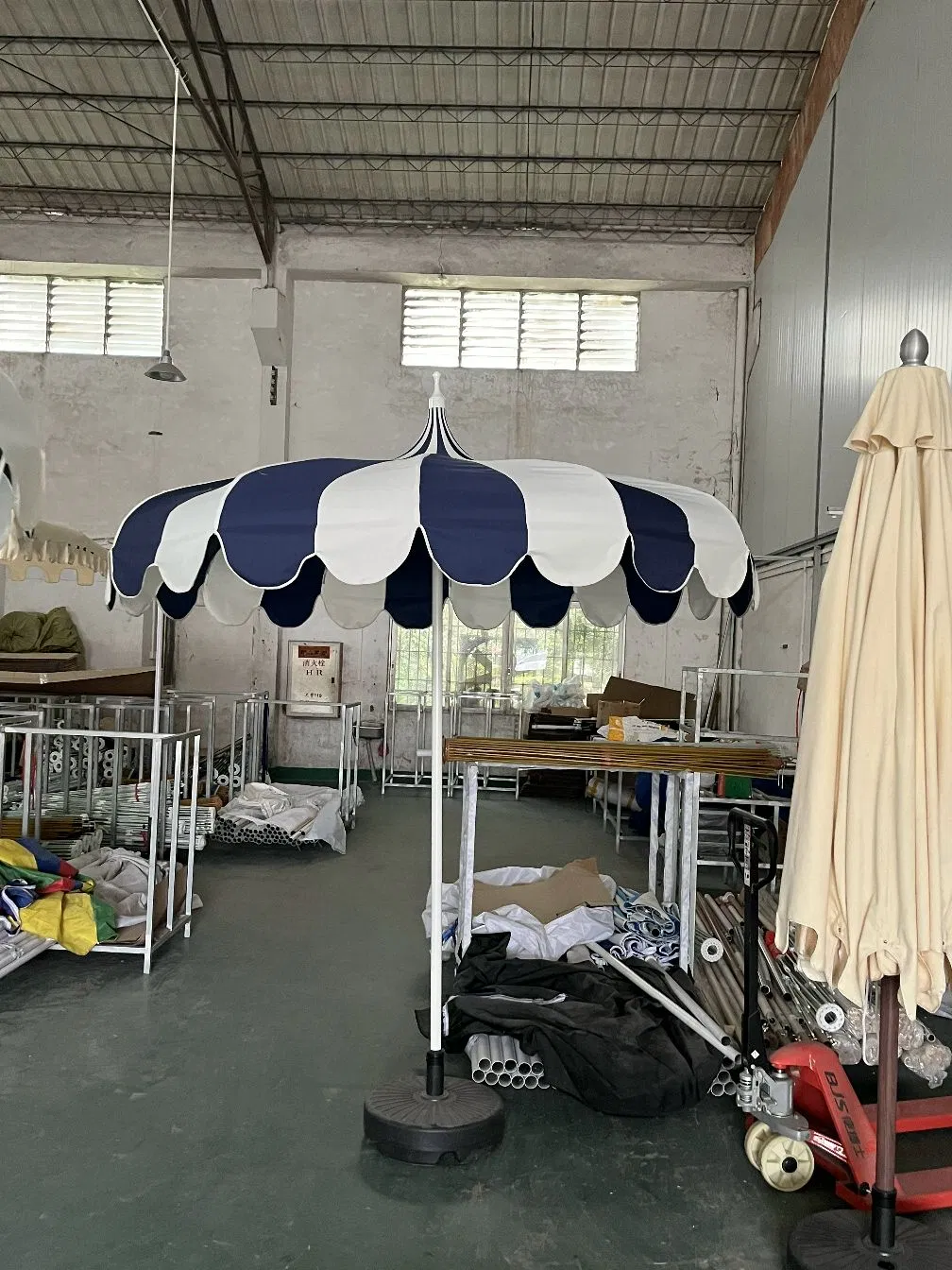 Glass Fiber Middle Pole Aluminum Pole Exteriores Parasol