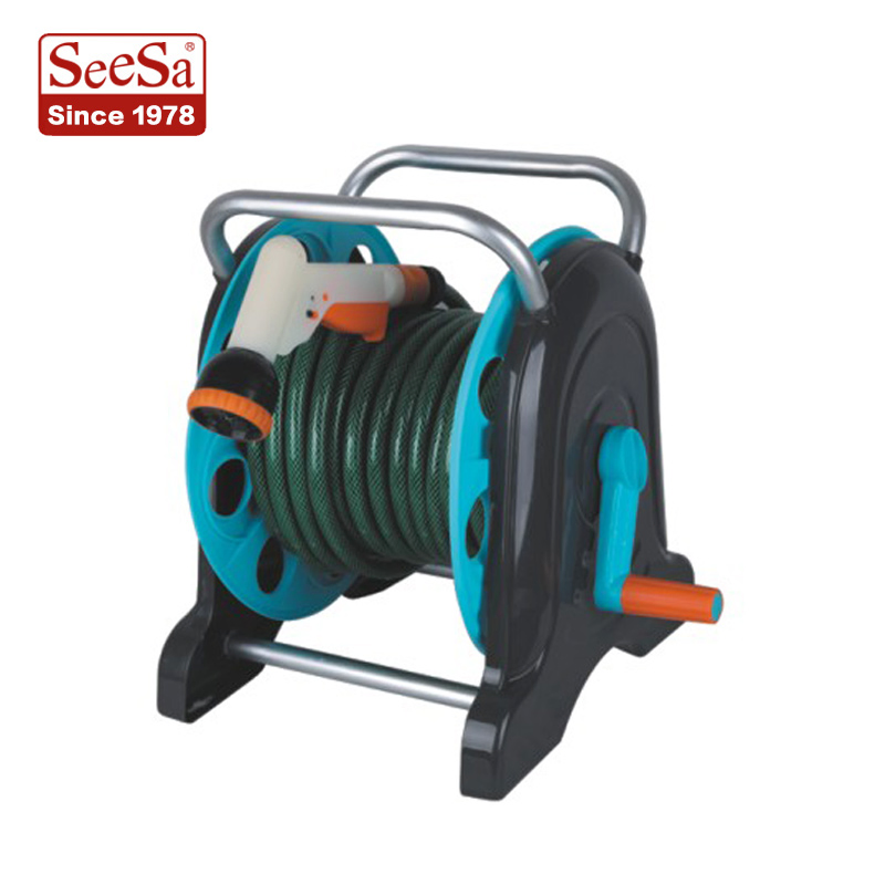 External Thread Connection Plastic Seesa Box Rubber Portable Hose Reel