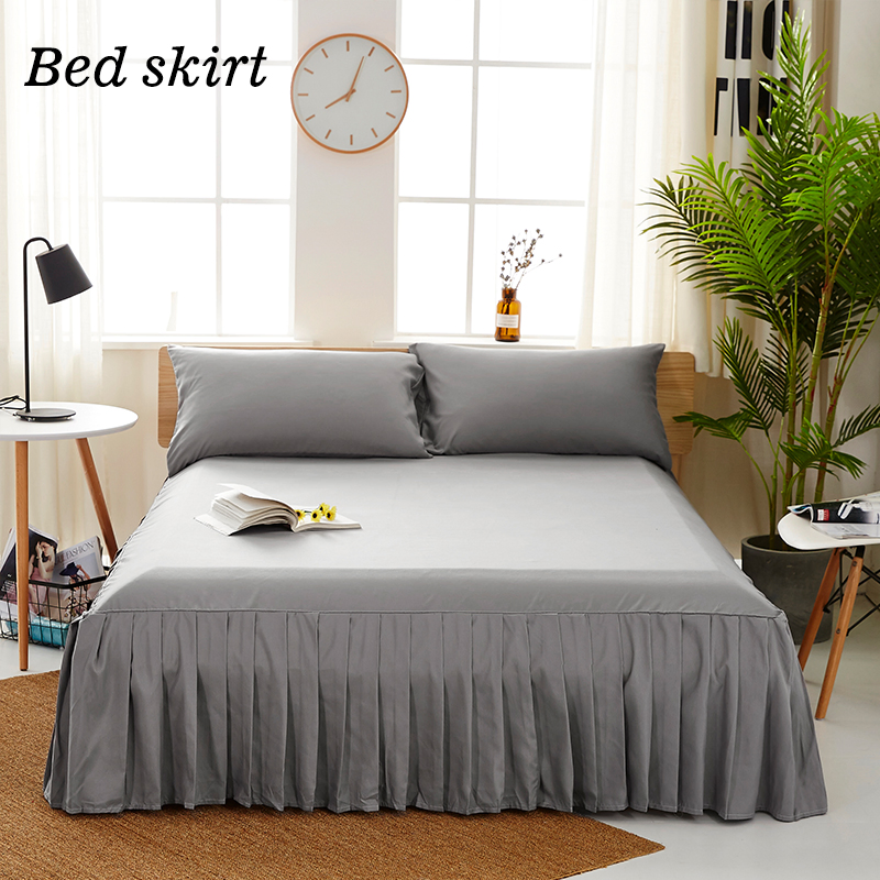 Wrap Around Bed Skirt with Adjustable Elastic Belt