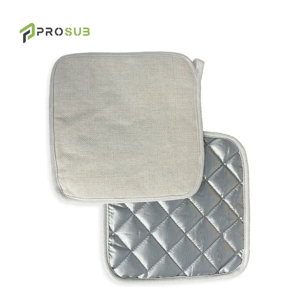Prosub Wholesale Linen Sublimation Blank Pot Holders and Oyen Mitts Heat Resistant Sublimation Pot Holder