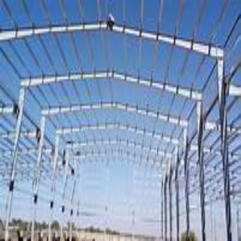 H Section Column Lightweight Steel Structure Clean Span Portal Frame Plant
