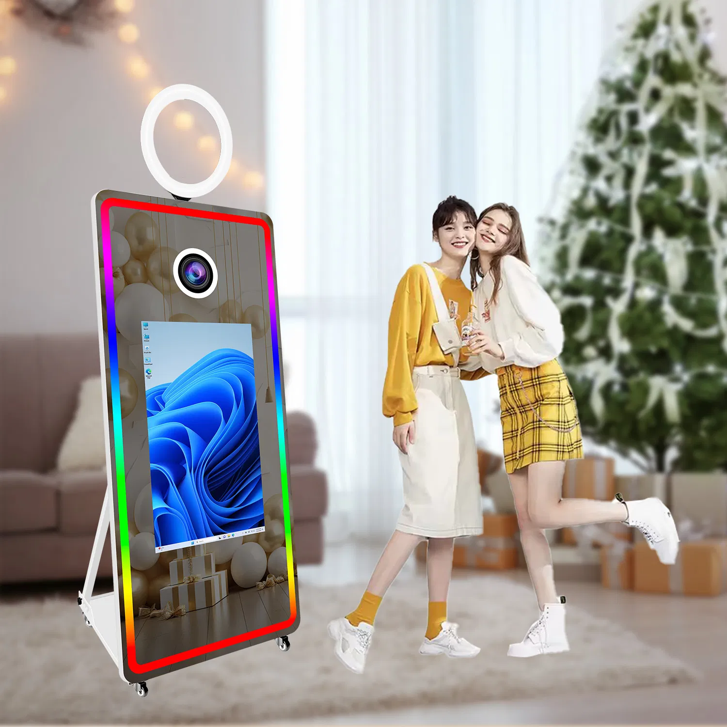 Фотобудка Magic Mirror 65 дюймов, портативная