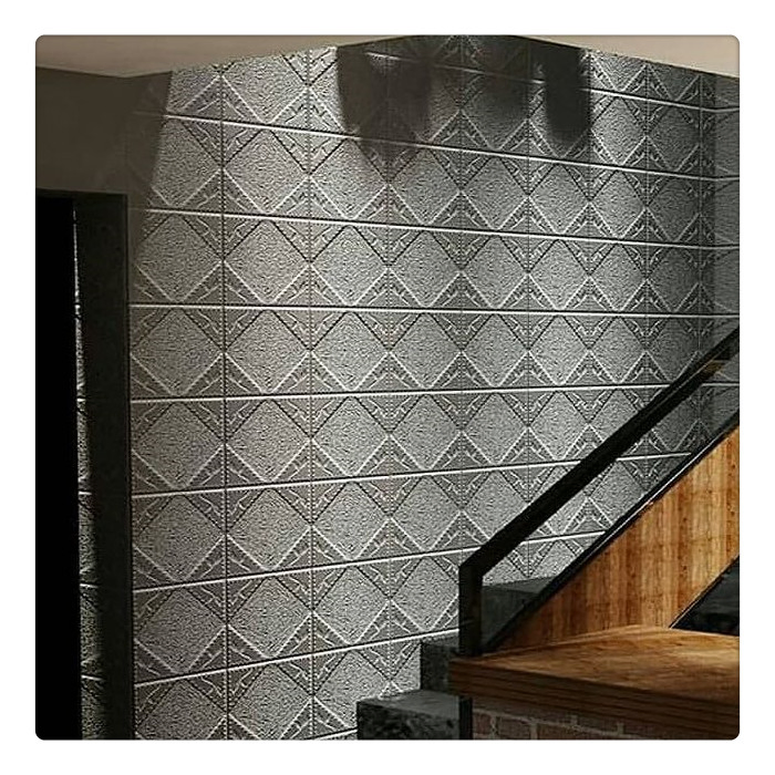 2021 3D Foam Wallpaper Waterproof XPE PE Foam Self Adhesive Foam Wall Sticker Brick Wood Cartoon Designs Soft Kids Room for DIY Wall Decoration