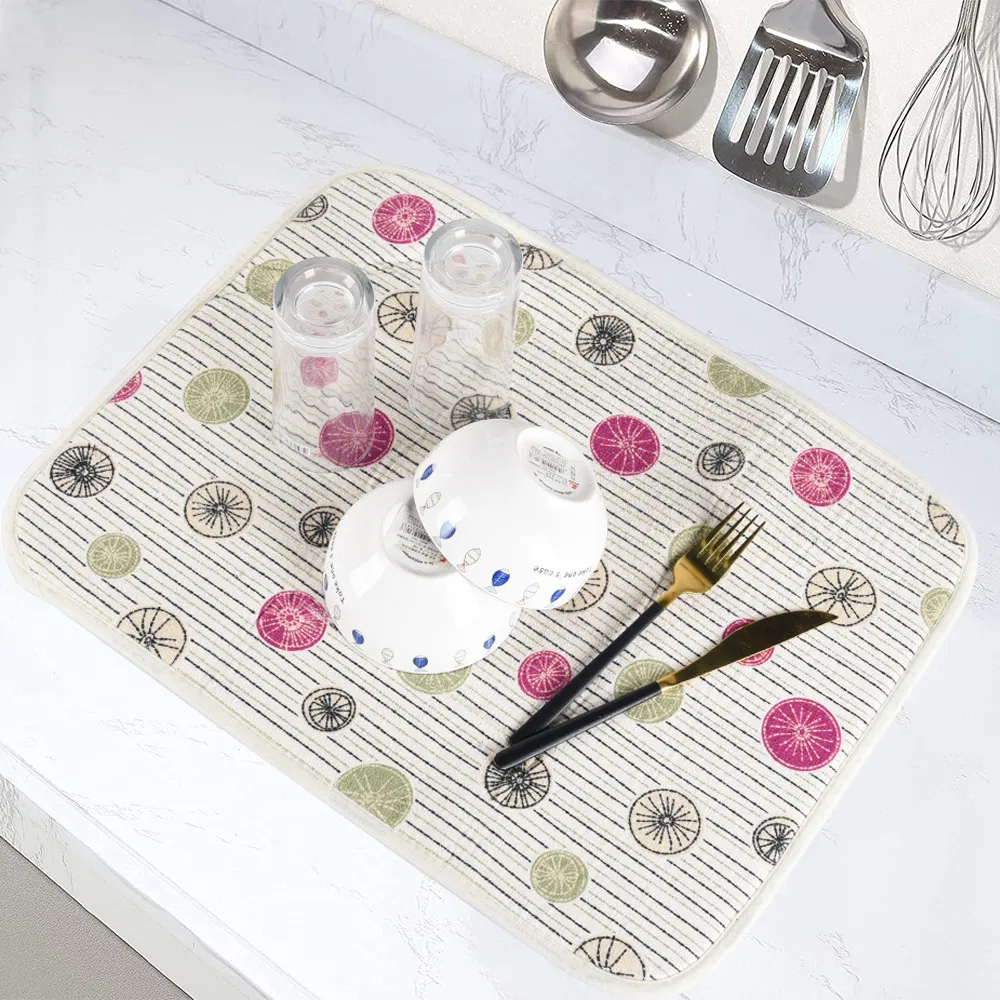 Складной коврик для сушки посуды Premium, белый