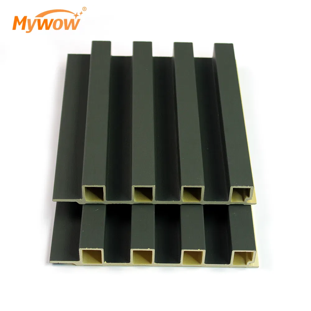 Modern 160*20 WPC Wall Panel 3D Interior Wood Plastic Panel Fluted Panels