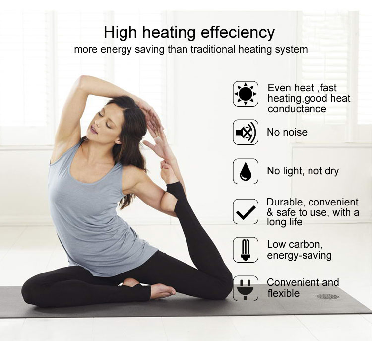 Electric Space Heater for Living Room with Remote Control