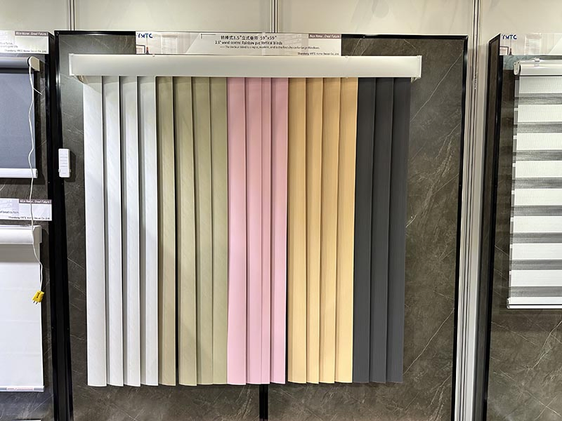 Wholesale Finished 3.5" PVC Vertical Blinds Customized French Window Blinds